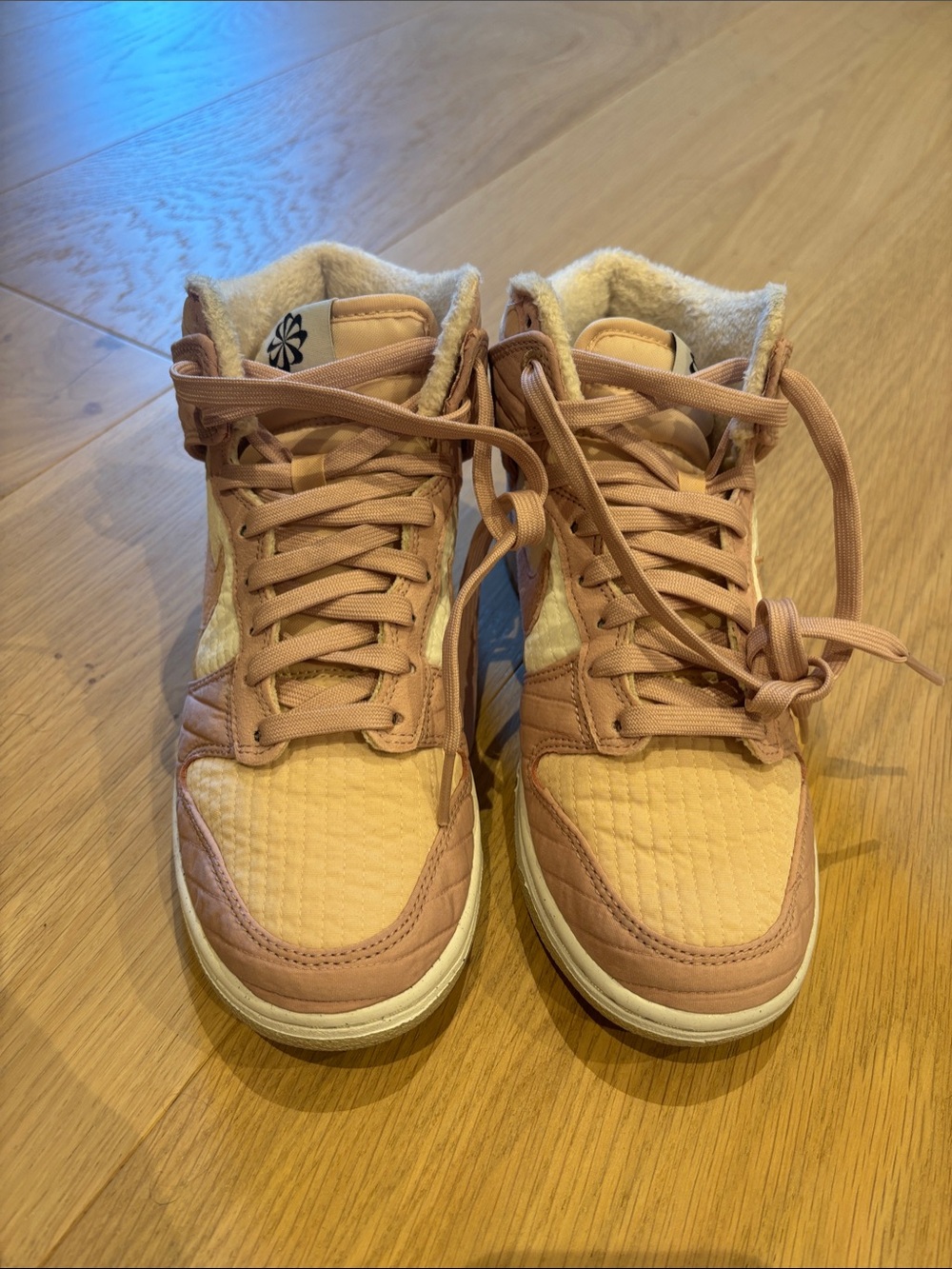 Nike Women’s High-Top Sneakers in Pink Oxford